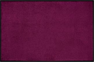 Teppich Boss waschbare In- & Outdoor Fußmatte Uni einfarbig - Violet - 90x150x0,7cm