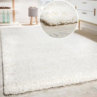 Paco Home Hochflor-Teppich Sky 250, rechteckig, Höhe: 34 mm, gewebt, Uni-Farben, intensive Farbbrillanz, auch als Läufer erhältlich