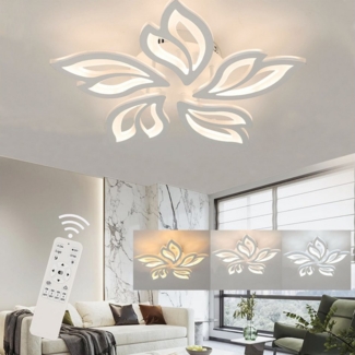 oyajia Deckenleuchte Moderne LED Deckenleuchte, 30/80W Deckenlampen 5 Sterne Kronleuchter, Kaltweiß/Naturweiß/Warmweiß, Dimmbar mit Fernbedienung,für Kinderzimmer Schlafzimmer Wohnzimmer