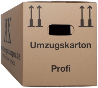 KK Verpackungen Aufbewahrungsbox (Spar-Set, 10 St, 10er-Set), Umzugskartons Umzugskiste Bücherkarton 2-wellig in Profiqualität Braun