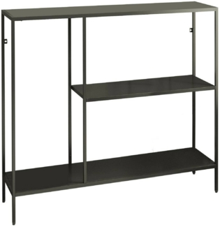 Dmora Konsolentisch Noto, Tisch, Eingangskonsole, Regal, 80x30 h80 cm, Schiefer