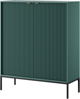 AX LIVING Modern Kommode Eternas K104 mit Lamellenfront 104 cm Grün