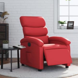 vidaXL Relaxsessel Elektrisch Rot Kunstleder 3204031