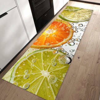 Primedeco Teppich Küchenteppich Frucht Spritzer PVC rutschfest abwaschbar Läufer, Rechteckig, Höhe: 3 mm, Pflegeleicht & Wasserabweisend