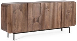 Sideboard Orissa aus Mangoholz Braun, 180 cm