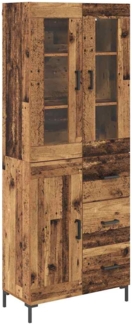 vidaXL Highboard 2 pcs Altholz 69,5 x 34 x 180 cm Holzwerkstoff 3415763