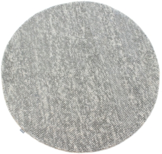 Morgenland Wollteppich - Filzkugel - Mosaik - rund - 200x200 - Grau
