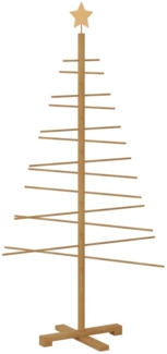 vidaXL Holz Weihnachtsbaum mit Ständer Braun 150 cm Bambus 42018051