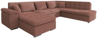 Ecksofa Niko Bis Cord (Farbe: Poso 29, Seite: Links)