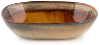 Die Ovale Comporta Schale - L - 4er-Satz - Graubraun - 25x16x6cm