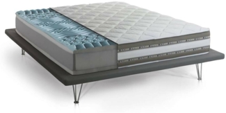 Dmora Mariasole-Doppelmatratze, Memory Foam- und Gel-Matratze mit 9 differenzierten Zonen, 100 % Made in Italy, milbenhemmend und hypoallergen, 120 x 190 x 27 cm