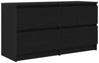 vidaXL TV-Schrank Schwarz 100 x 35 x 54 cm Holzwerkstoff 861797