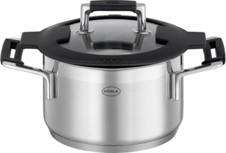 Rösle Pot with glass lid Silence Pro 1. 9 litre 16 cm Steel