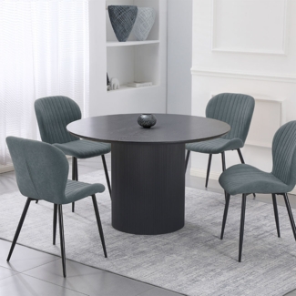 HOME DELUXE Esstisch Rund CAMILLO - Dark Oak