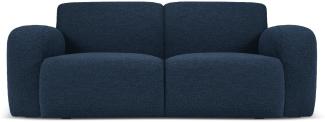 Micadoni Boucle Sofa Molino 2-Sitzer Boucle Dunkelblau