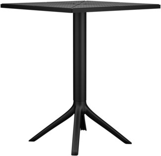 CLP Gartentisch Nuvela 60 x 60  robust & wetterfest,schwarz