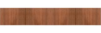 vidaXL Teppich Rechteckig Braun 70x400 cm Bambus 376758