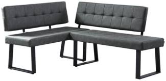 B&D home Eckbank AKA (2-St), beidseitig montierbar, gepolstert, mit Rückenlehne