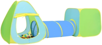 vidaXL Kinderspielzelt mit 350 Bällen Mehrfarbig 3107716