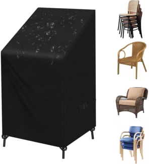 Schutzhülle für Gartenstühle 420D Oxford Wasserdicht Atmungsaktiv 65x65x80/120cm