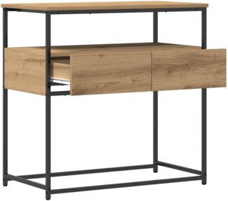Konsolentisch, Beistelltisch, Konsole Artisan-Eiche 75 x 40 x 75 cm Holzwerkstoff