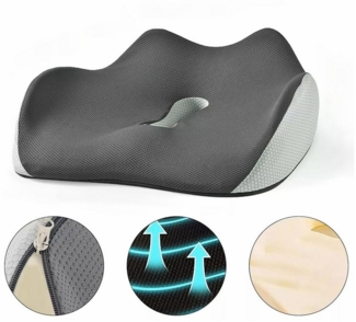 MODFU Sitzkissen Memory-Schaum Sitzkissen orthopädisches Sitzpolster, Lindert Rücken- und Steißbeinschmerzen Ideal für langes Sitzen