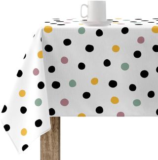 Belum Tischdecke, 100% Bio-Baumwolle, harzbeschichtet, schmutzabweisend, groß, rechteckig, 100x250 cm