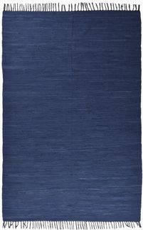 THEKO Teppich Happy Cotton Fleckerl, handgewebt, rechteckig, Höhe: 5 mm, Flachgewebe, reine Baumwolle, meliert, mit Fransen, auch als Läufer