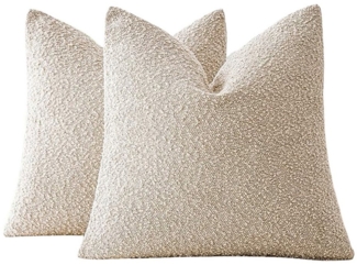 Kaket Kissenbezug 1/2er Set Kissenbezüge, 45×45 cm, Chenille Kissenhüllen