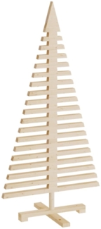 vidaXL Weihnachtsbaum Holz zum Schmücken 120 cm Massivholz Kiefer 357995