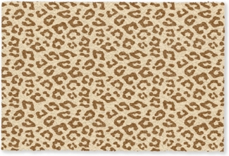 MuchoWow Fußmatte Leopard - Braun - Muster, Rechteckig, innen Schmutzfangmatte, Tür, Schmutzfänger Flur, Teppich, 60x40 cm