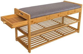 HTI-Living Schuhregal Schuhregal mit Sitzpolster und Schublade, Stück 1-tlg, Schuhbank