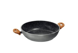 STONELINE Servierpfanne, Made in Germany, Antihaftbeschichtung mit echten Steinpartikeln, Aluminium