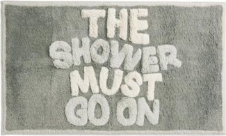 Next Badematte Badematte aus Baumwolle, The Shower Must Go On, Höhe 80 mm, Baumwolle