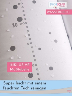 Pic Bear 'Honey' weiche Wickelauflage, 85x72 cm, Punkte weiß-anthrazit