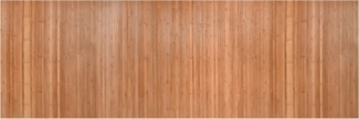 vidaXL Teppich Rechteckig Natur 100x300 cm Bambus 376811