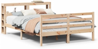 vidaXL Bettgestell mit Kopfteil ohne Matratze 150x200 cm 3305945