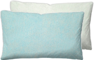 biberna Melange-Flanell Kissenbezug 0840500 MELANGE UNI, ciel, 1x 40x60 cm
