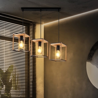 BlingBin Hängeleuchte Moderne Kücheninsel Beleuchtung 3 flammige Pendelleuchte, DIY, ohne Leuchtmittel, DIY, Esszimmer Küche Metall Kronleuchter, E27, ohne Leuchtmittel