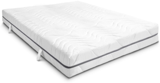 7 Zonen Viskoelastik-Matratze Sleezzz Smart 200x200 cm, Höhe 18 cm, Härtegrad H3 mit Air Memoryschaum