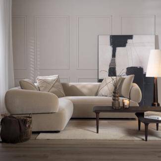 Bronx71 Ecksofa Palermo Samt taupe links