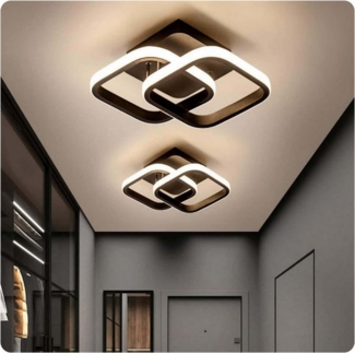 ibettertec Deckenleuchten LED Dimmbar Deckenleuchte 3-Farbige Decken-Lampe, LED fest integriert, Warmweiß, Neutralweiß, Kaltweiß, Wohnzimmer Flur Eingang