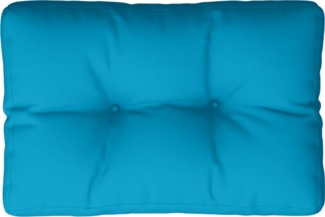 vidaXL Palettenkissen Hellblau 50 x 40 x 12 cm Stoff