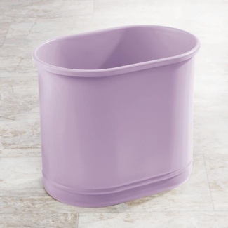 Mülleimer Abfalleimer Papierkorb Metall lila Bad Büro 30 cm rostfrei mDesign