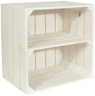 CHICCIE Weinregal Wino Flaschenregal aus Holz Weiß 1x Regal, 1-tlg.