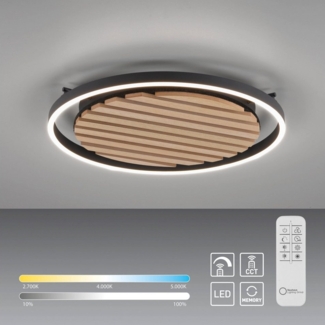 my home Deckenleuchte Brialeen - Akustikpaneele, Abschaltautomatik, CCT - über Fernbedienung, Dimmer, Dimmfunktion, Ein-/Ausschalter, Farbsteuerung, Fernbedienung, Infrarot inkl, Leuchtdauer einstellbar, Memory, nach Trennung vom Netz, Memoryfunktion, ...