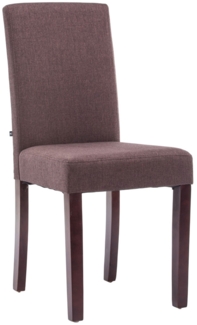 CLP Esszimmerstuhl Ina Stoff mit hoher Rückenlehne,braun cappuccino
