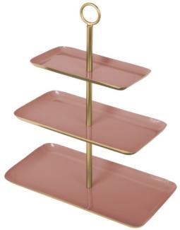 Present Time Etagere Festive Eisen Emailliert Faded Pink (3-stufig) PT3993PI