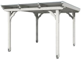 SKANHOLZ Pavillon, Flachdach, viereckig, BxT: 327x350 cm, inkl. Dacheindeckung Gartenpavillon 4018211006441