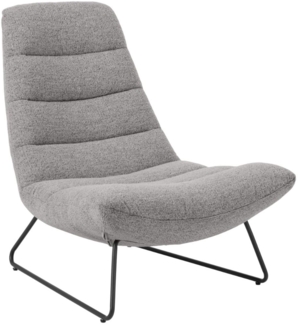 Selsey 'Forgents' Loungesessel mit Komfortpolsterung und Metallgestell, Grau